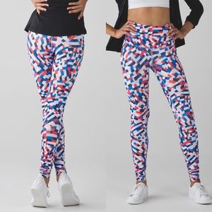 Lululemon Wunder Under Pant Sz 2 (Hi-Rise) In Capoeira Multi
